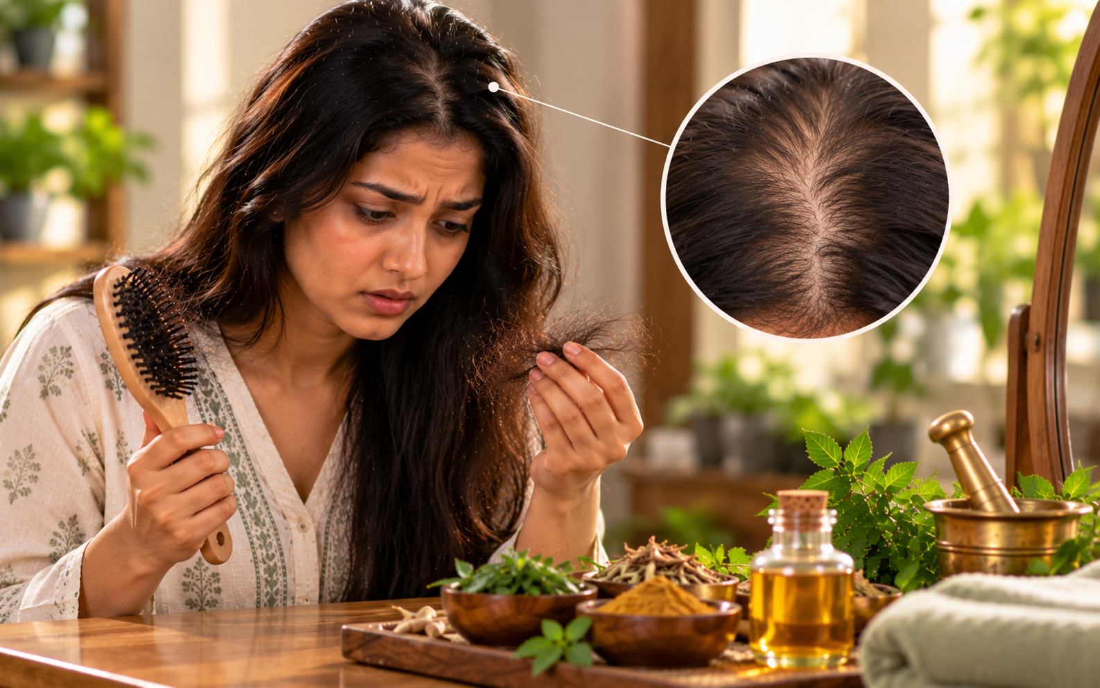 रूसी (Dandruff) — कारण, आयुर्वेदिक नुस्खे और इलाज