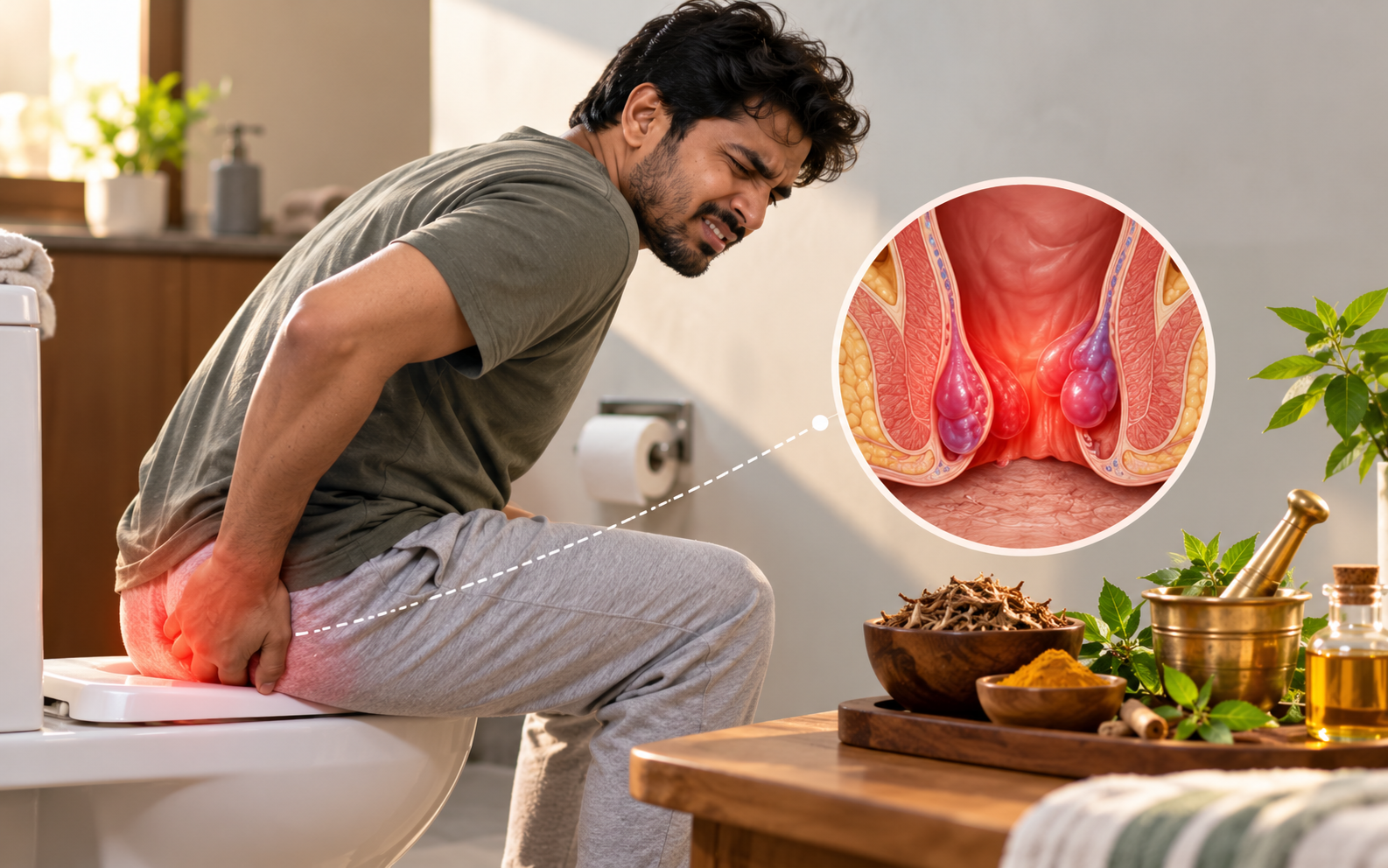 बवासीर — कारण, आयुर्वेदिक नुस्खे और इलाज